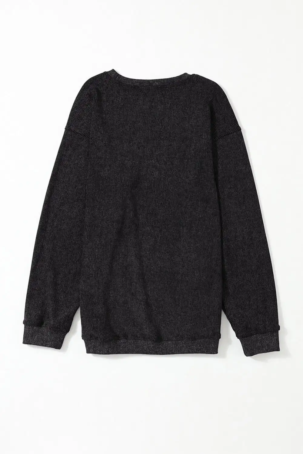 Soft Feel Ribbed Crewneck Sweatshirt