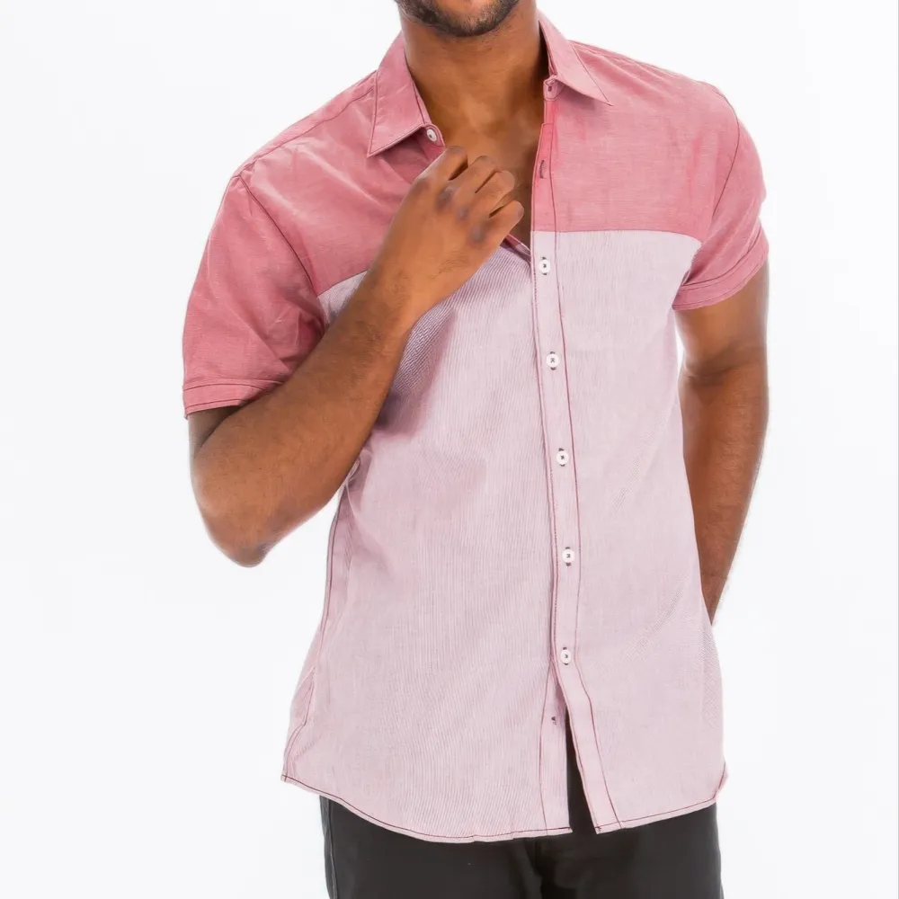 Contrast Short Sleeve Shirt