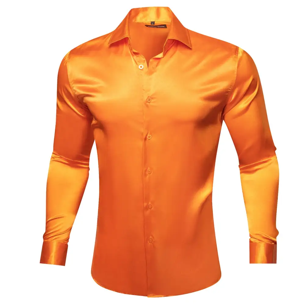 Polished Solid Long Sleeve Formal Dress Shirt