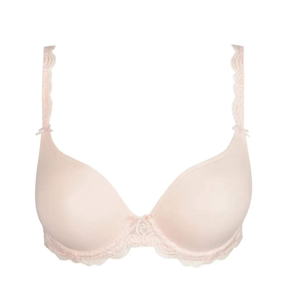 Women's Padded Seamless Leotard Back Adjustable Straps Lace Microfiber Rounded Shape Bra