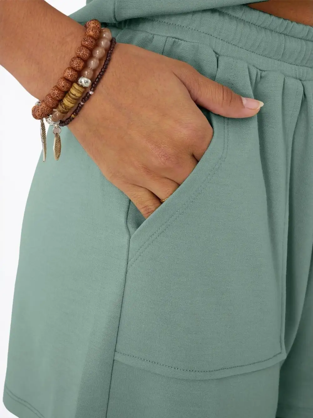 Casual V Neck T Shirt and Shorts Set