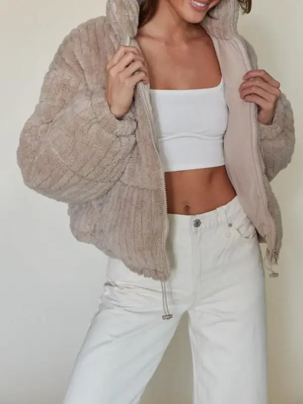 Plush Puffer Jacket