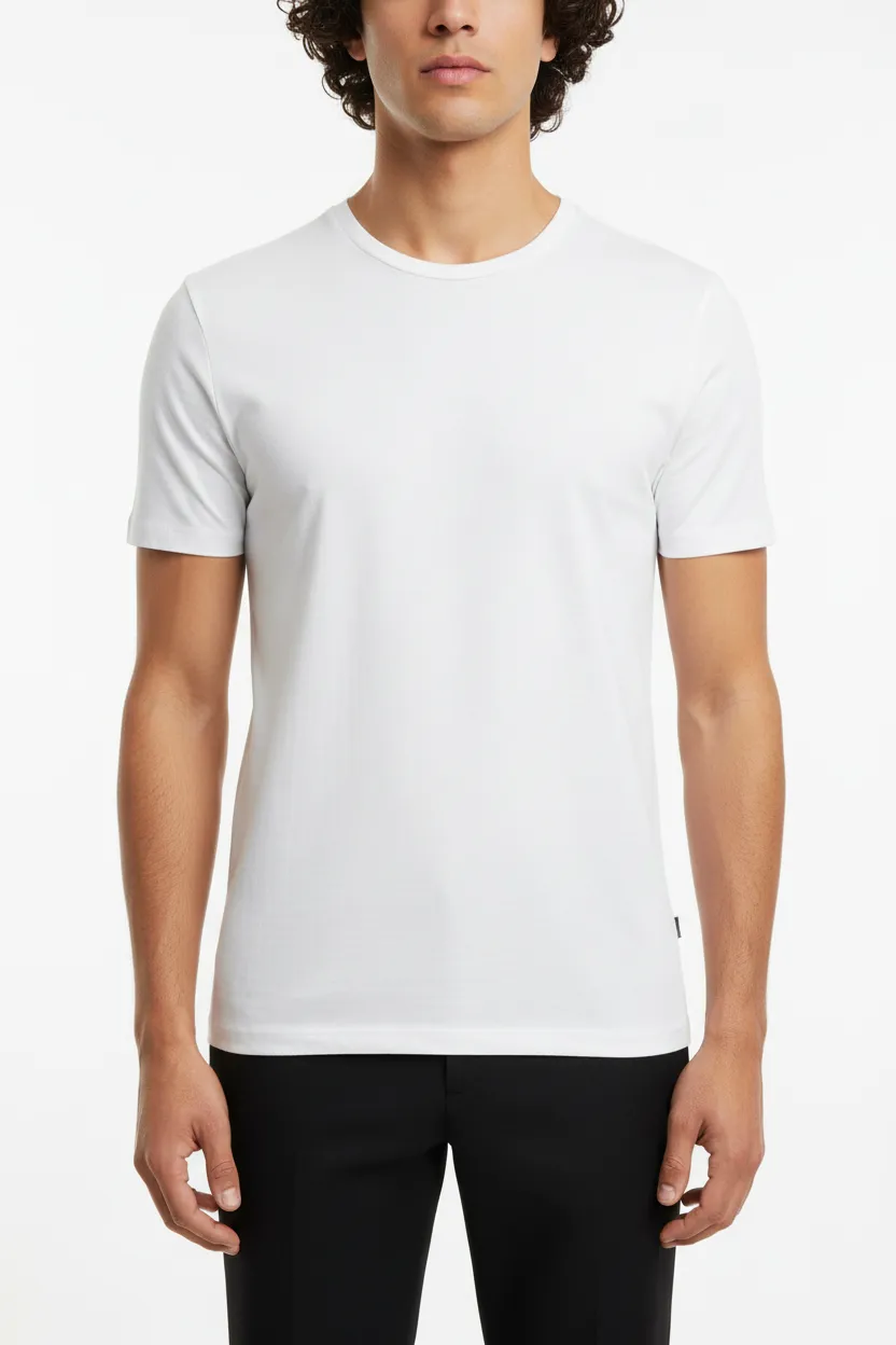 Classic Round Neck Cotton Essential T-Shirt