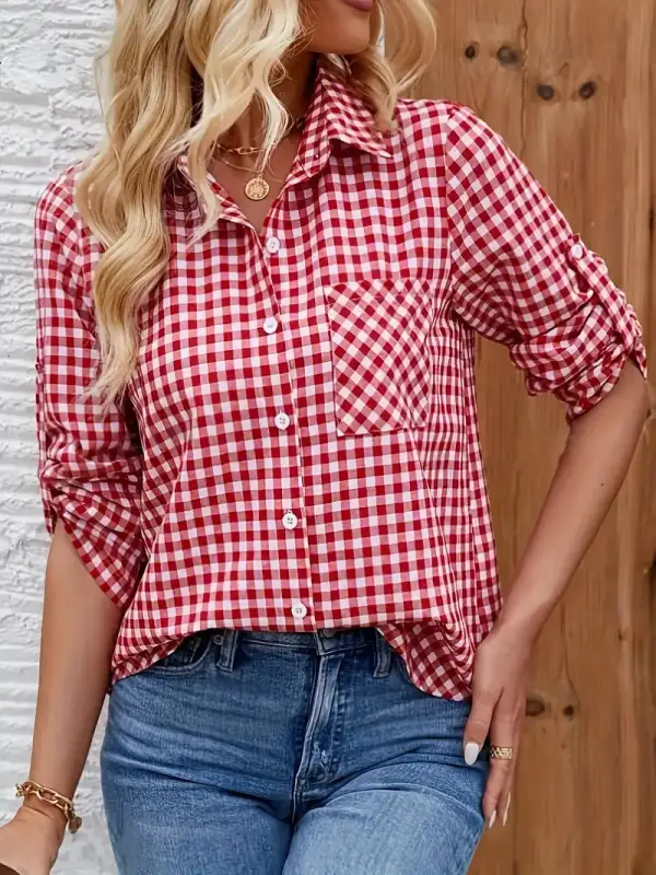 Relaxed Gingham Shirt