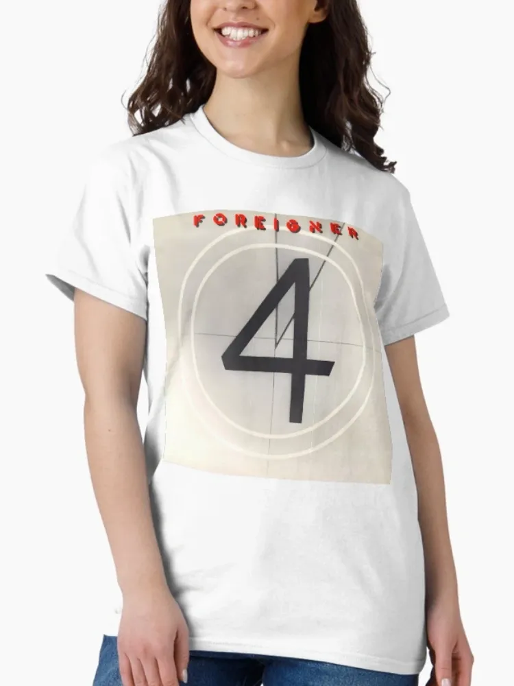 Women's Casual Rock Band Print Crew Neck Short-Sleeve T-Shirt