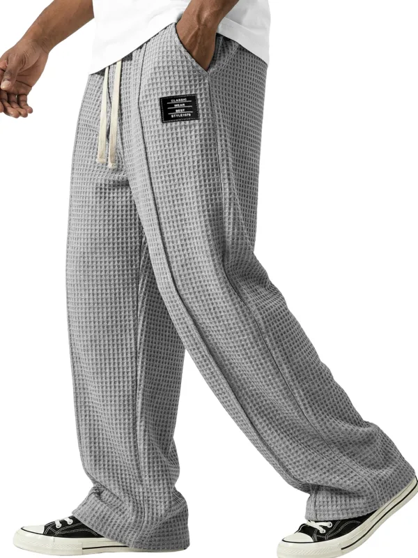 Everyday Textured Knit Seamed Detail Pants