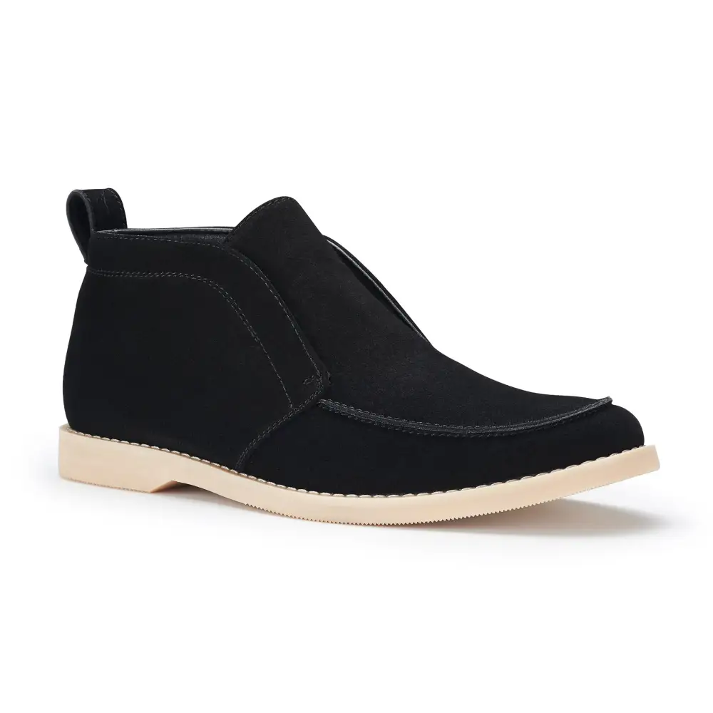 Faux-Suede Suede Faux-Leather Chukka Boots