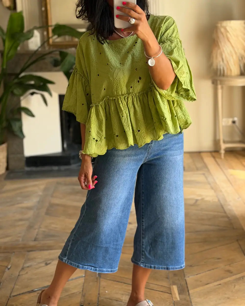Cotton Embroidered Blouse