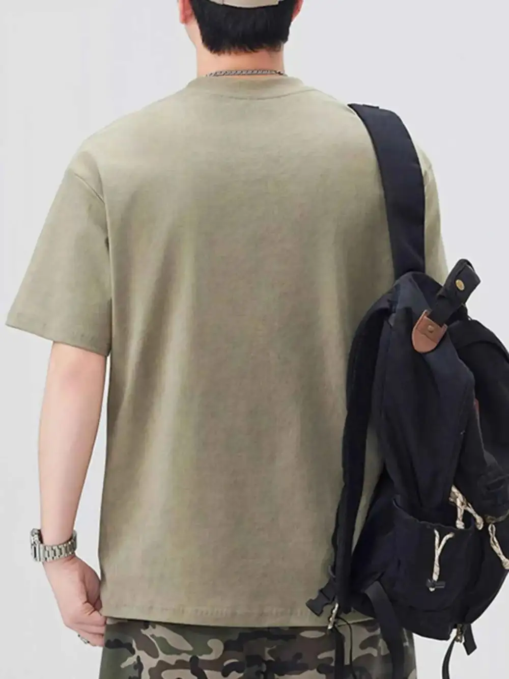 Easywear Letter Round Neck Short Sleeve T-Shirt