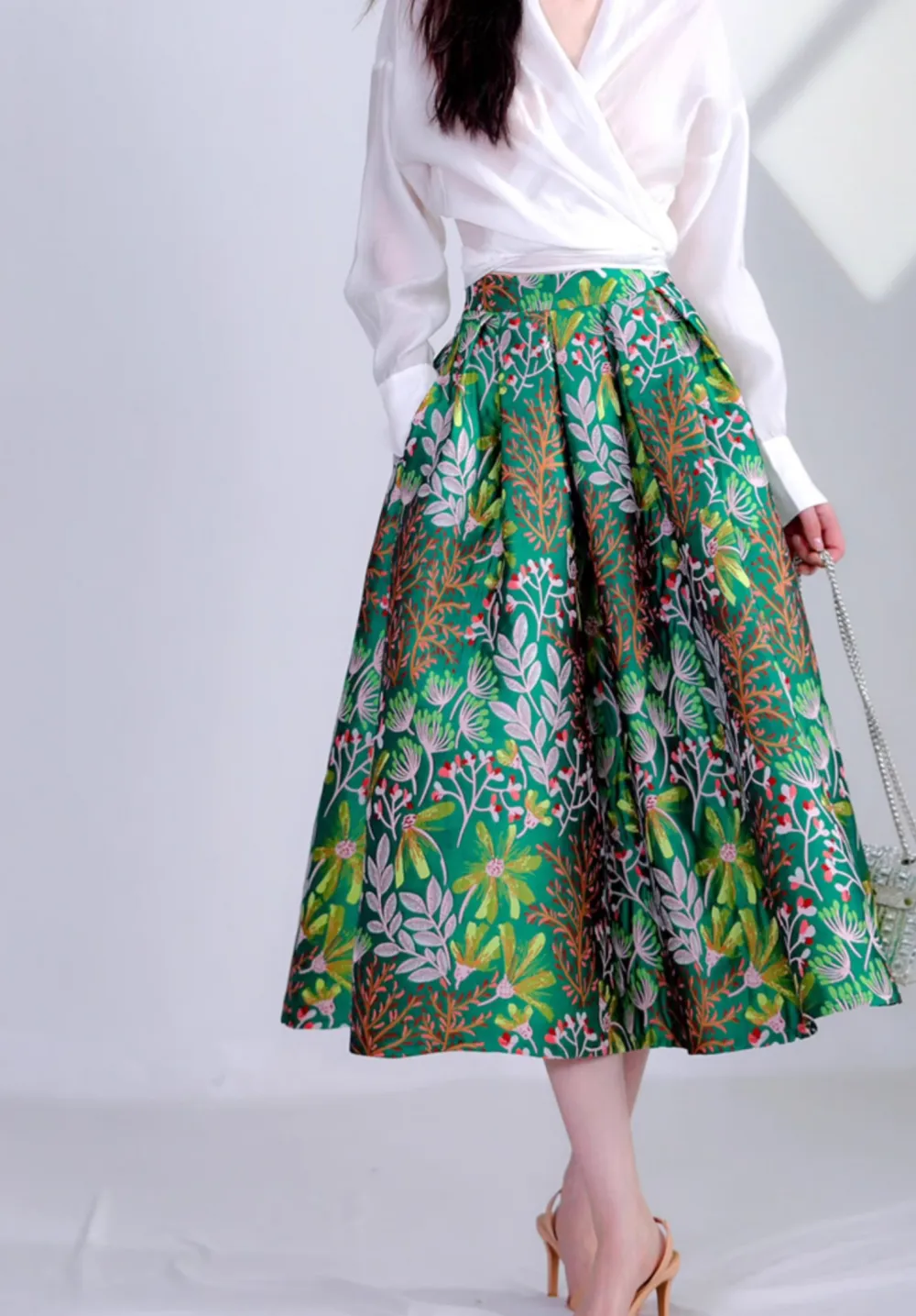 Urban Easy Everyday Casual Embroidered Skirt