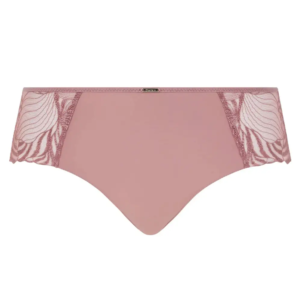 Women's Full Coverage Elastic Waistband Cotton Gusset Embroidery Sheer Detail Cotton Floral Print Soft Fabric Stretch Fit Boxer Panty