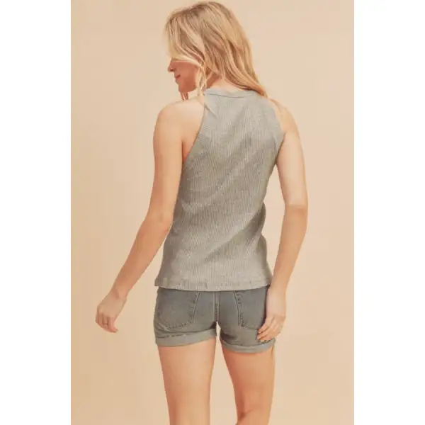 Cozy Ribbed Round Neck Tank