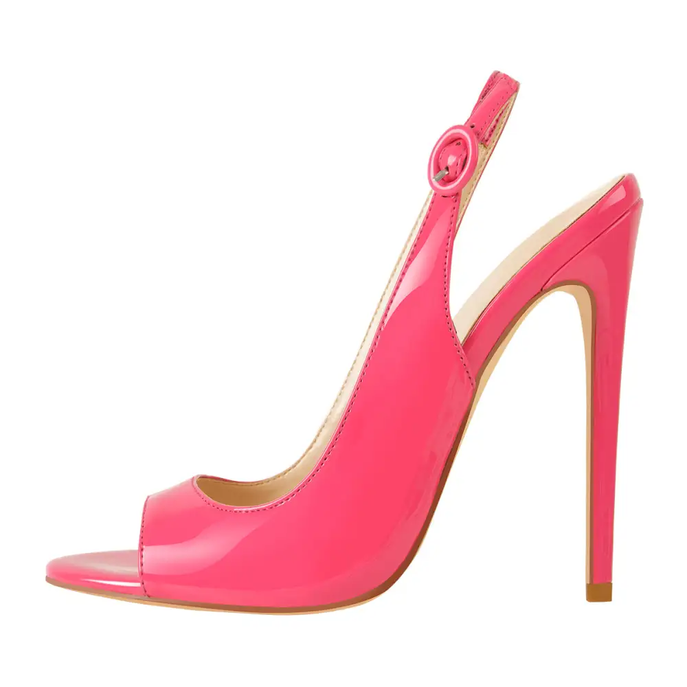 Open Toe High Heel Slingback Sandals