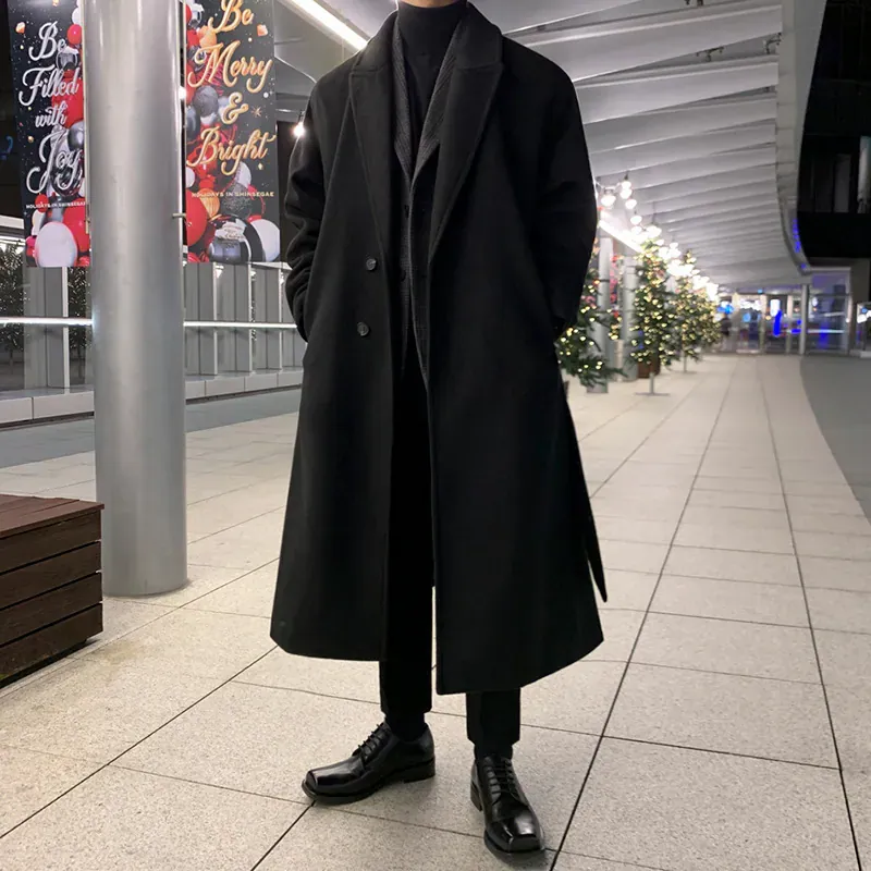 Premium Over-the-Knee Blazer Coat