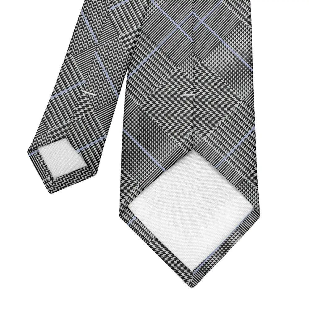 Polished Plaid Composition Necktie