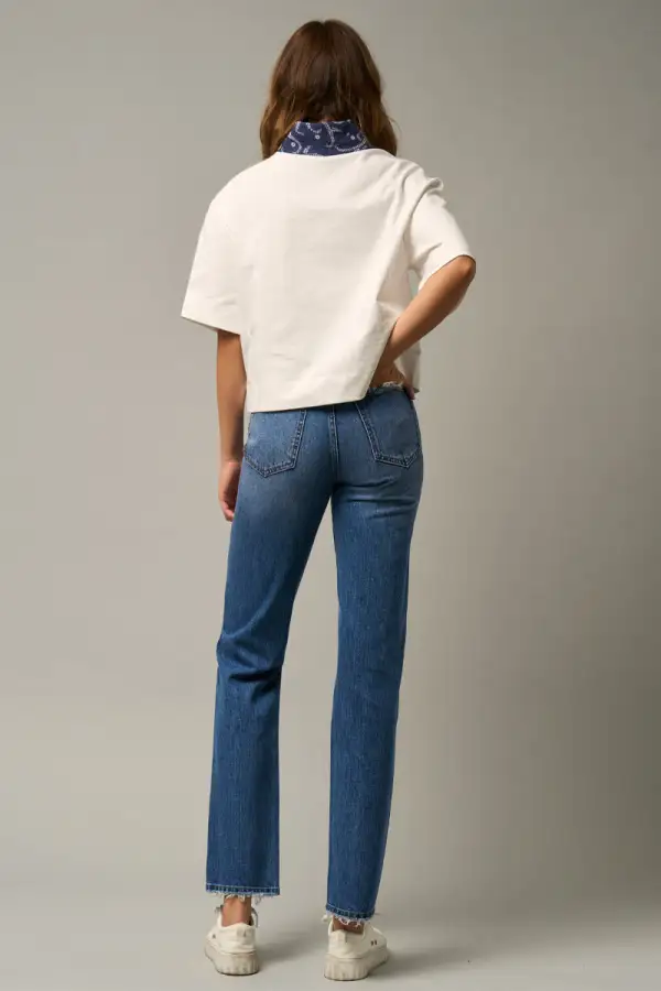 Modern High Rise Straight Jeans