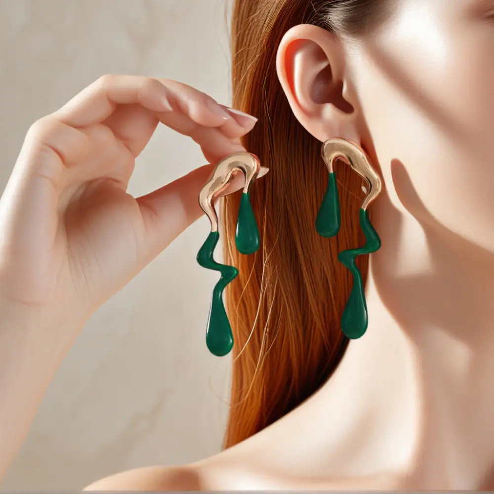 Geometric Drop Earrings