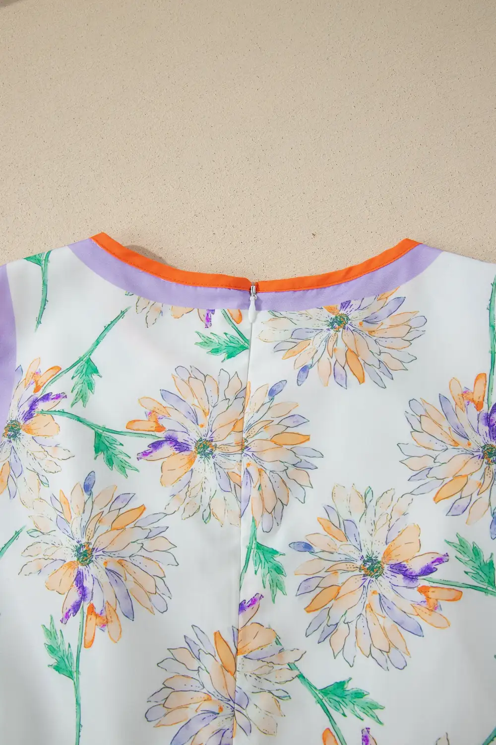 Floral Patchwork Tie Waist Maxi Dress