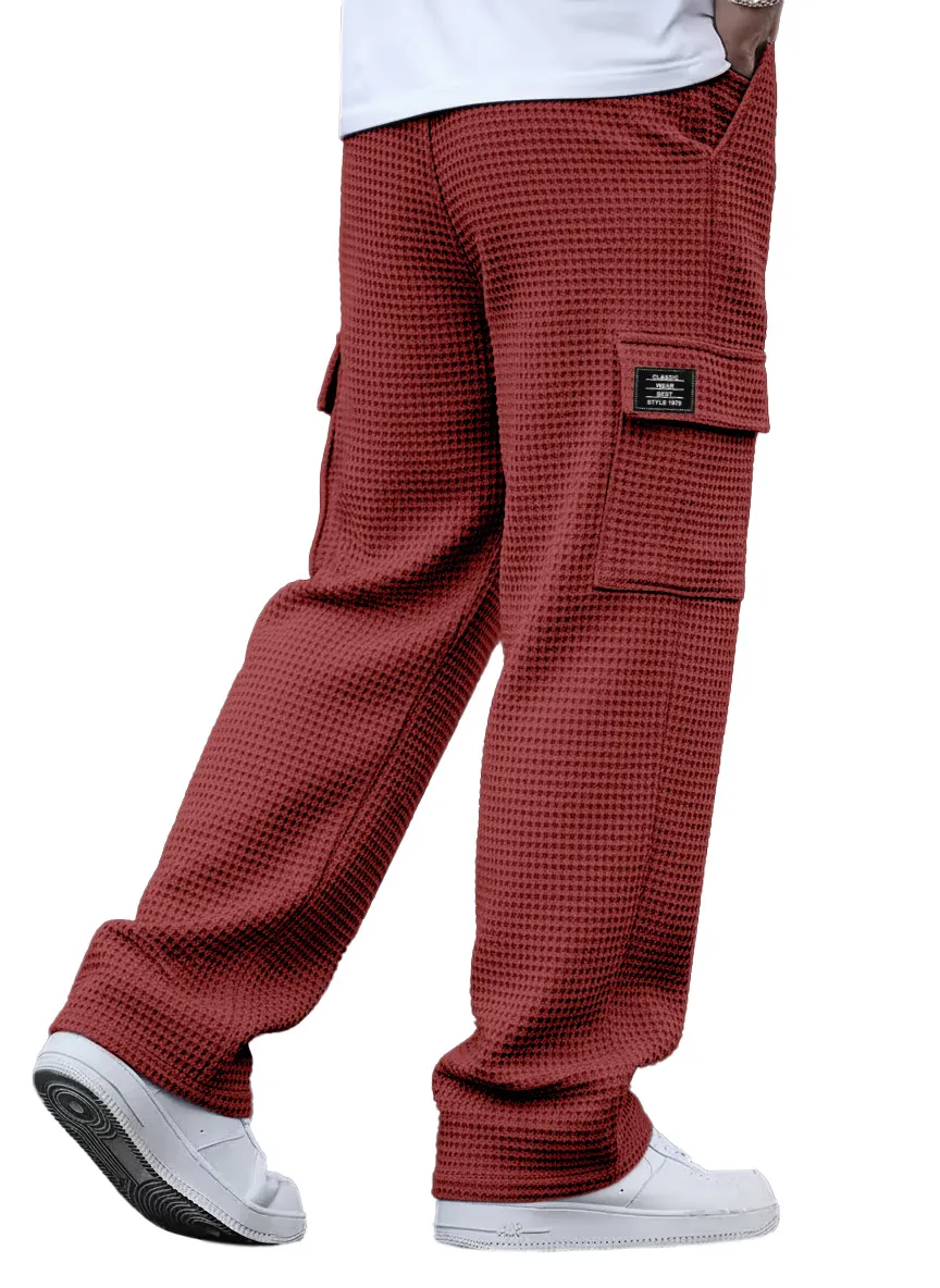 Textured Knit Utility Pocket Trousers
