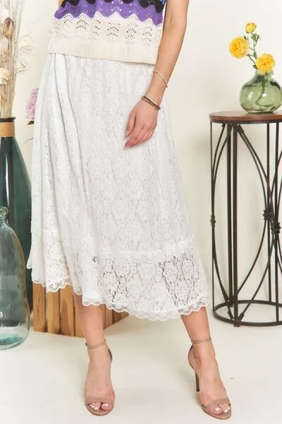 Lace Midi Skirt