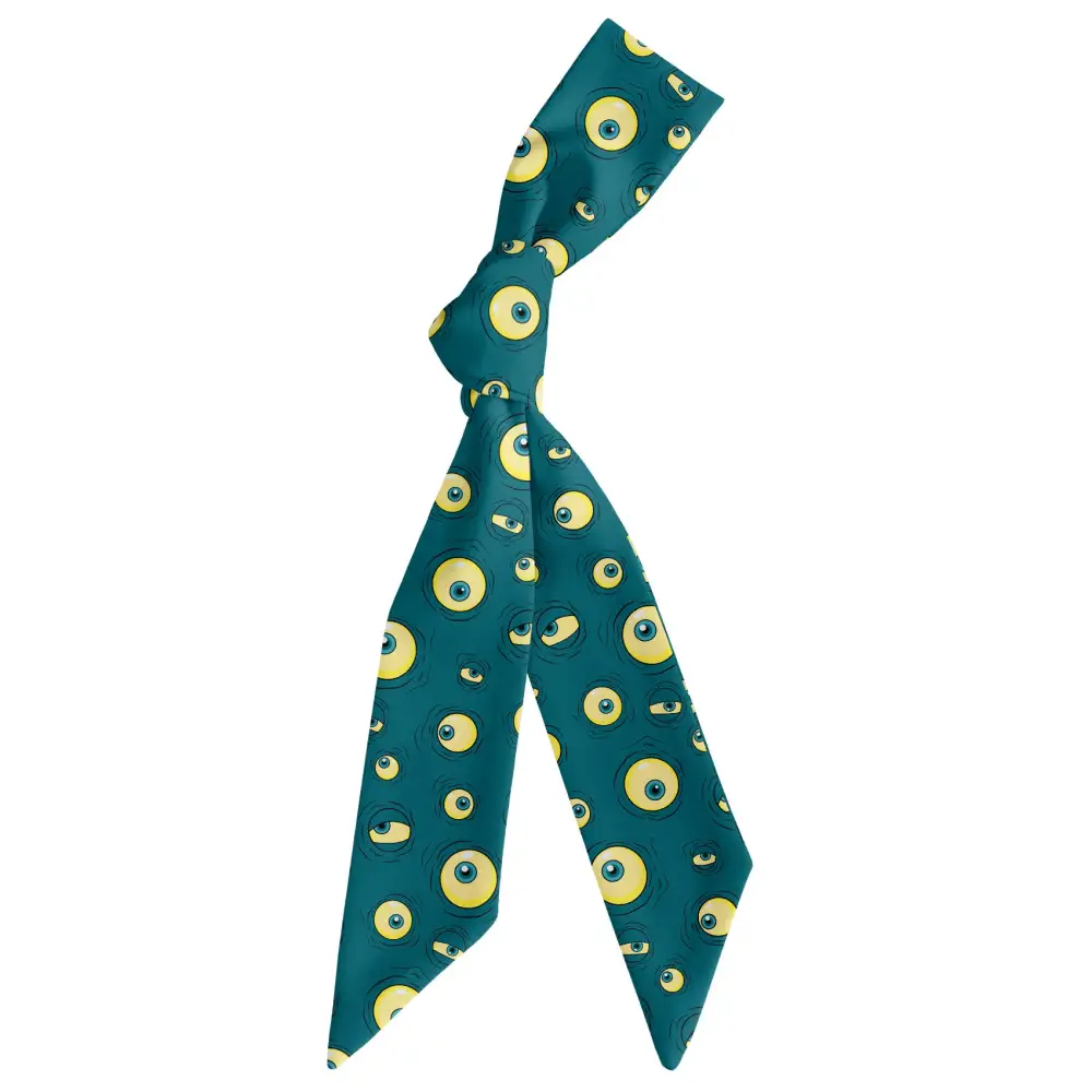 Eyeballs Motif Hair Scarf