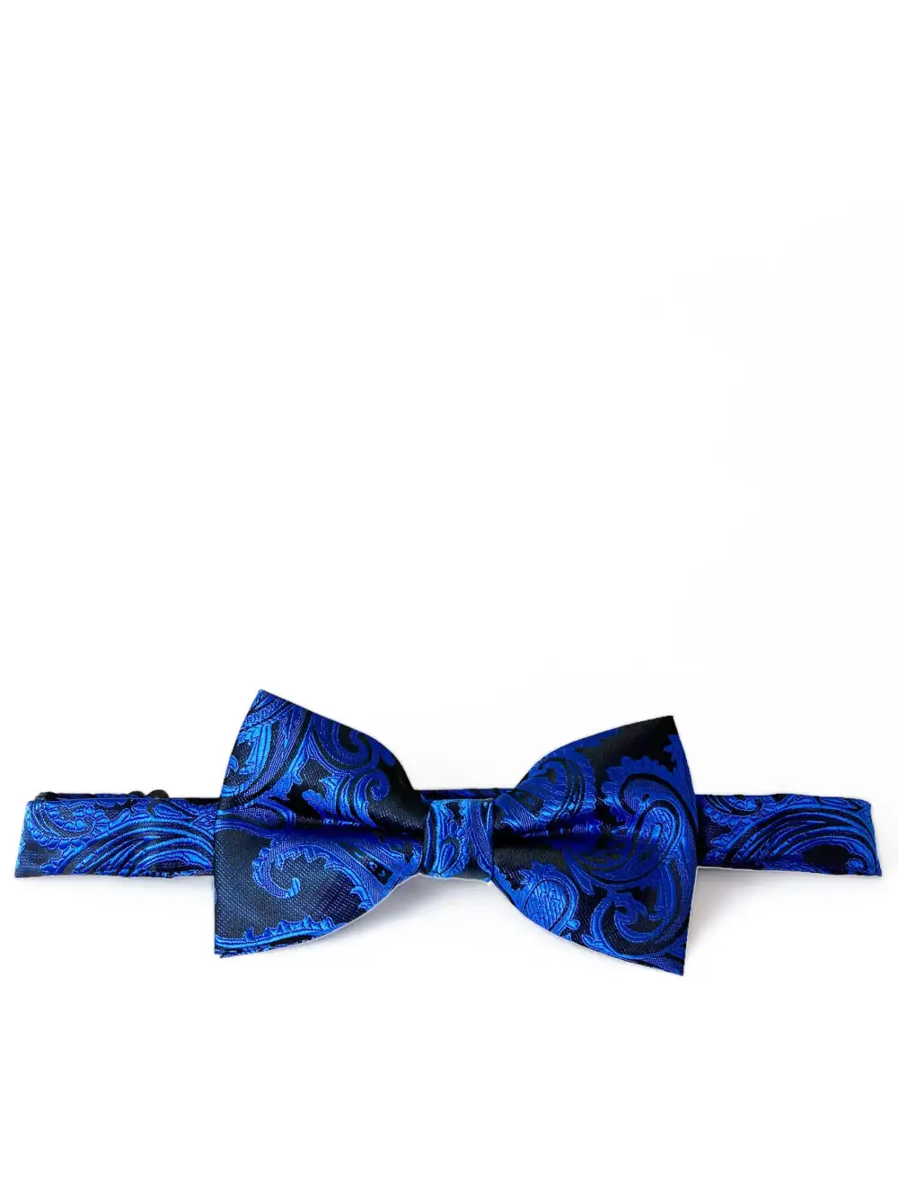 Sharp Paisley Polyester Bow Tie