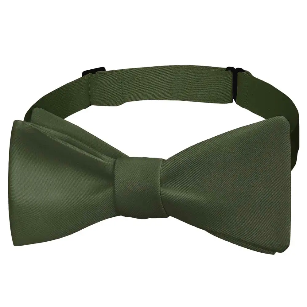 Understated Solid Pattern Bow Tie