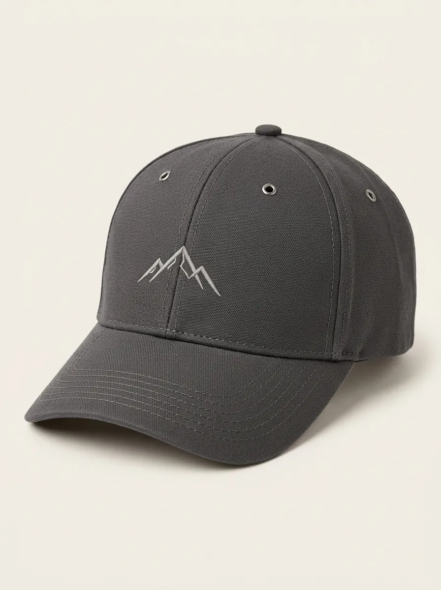 Minimalist Mountain Embroidered Baseball Hat