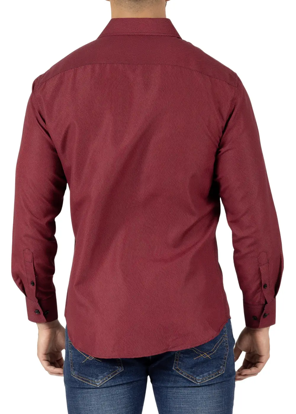Woven Button Up Dress Shirt