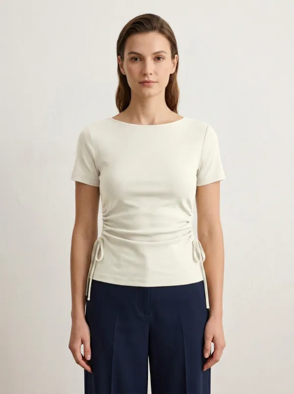 Fitted Ruched Fitted Top