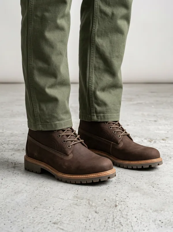 Unisex Casual Outdoor Adventure Topographic Pattern Print Work Boots