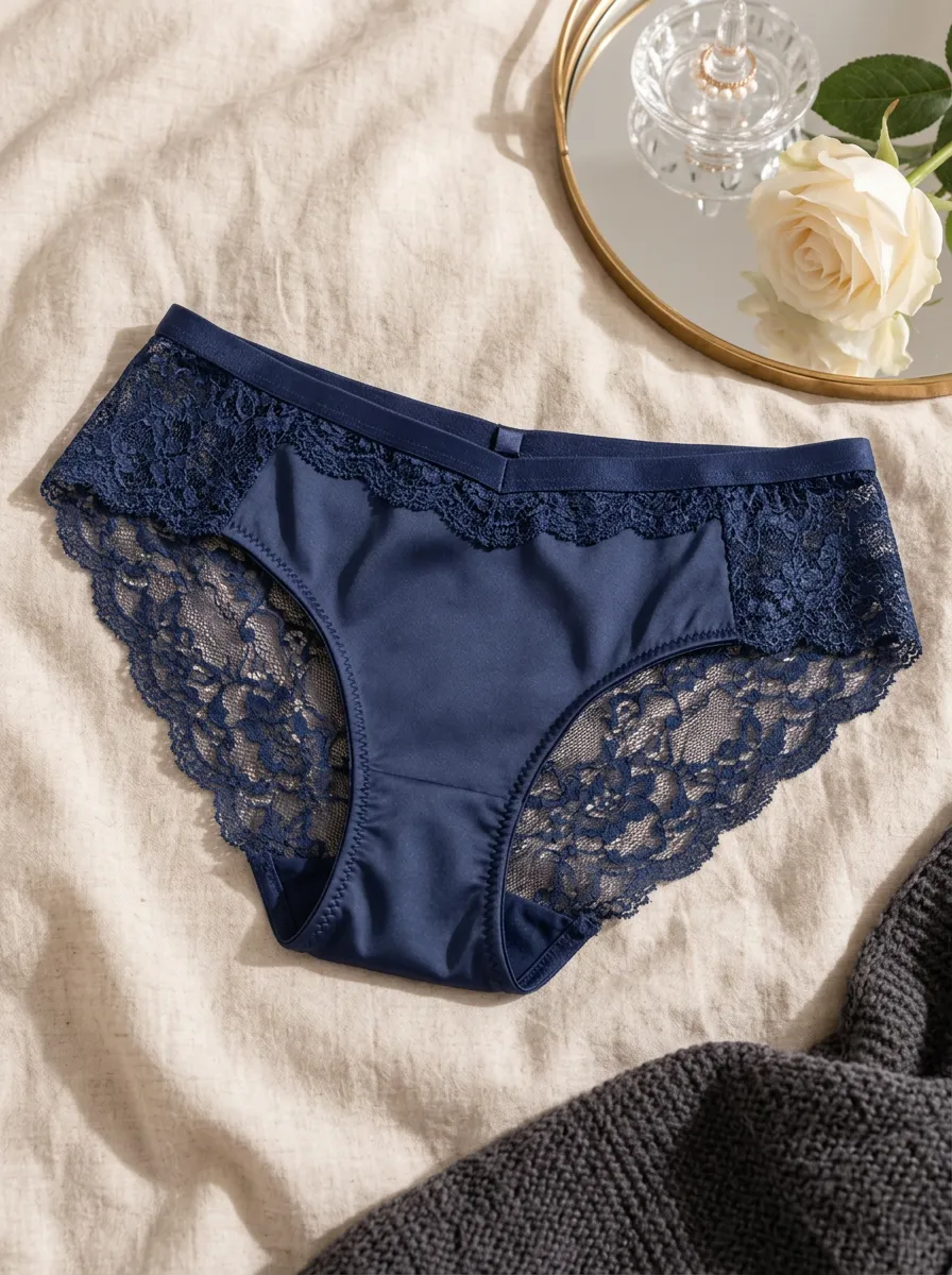 Women's Seamless Inspired Floral Lace Trimmed Panties