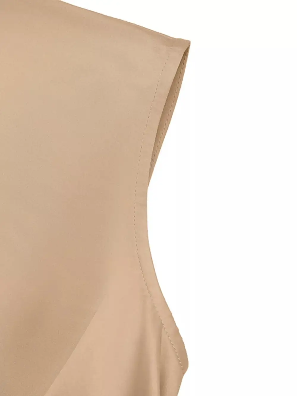 Satin Pocketed Wrap Midi Dress