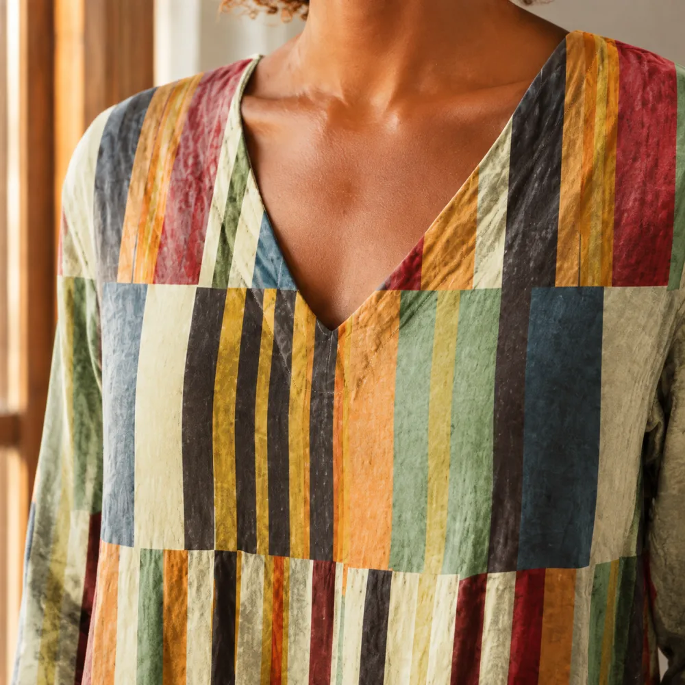 V-Neck Flowing Blouse