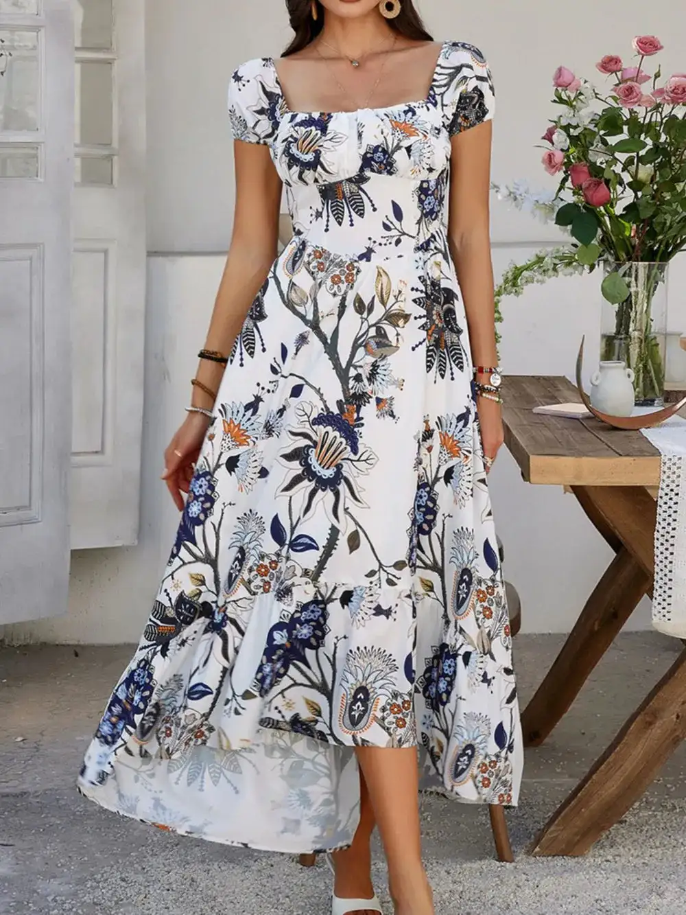 Soft Smocked Maxi Dress