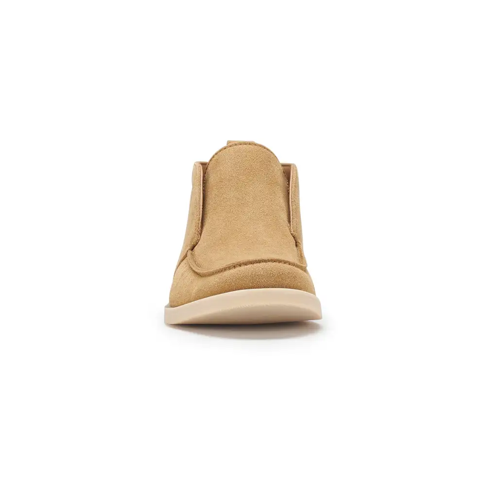 Faux-Suede Suede Faux-Leather Chukka Boots