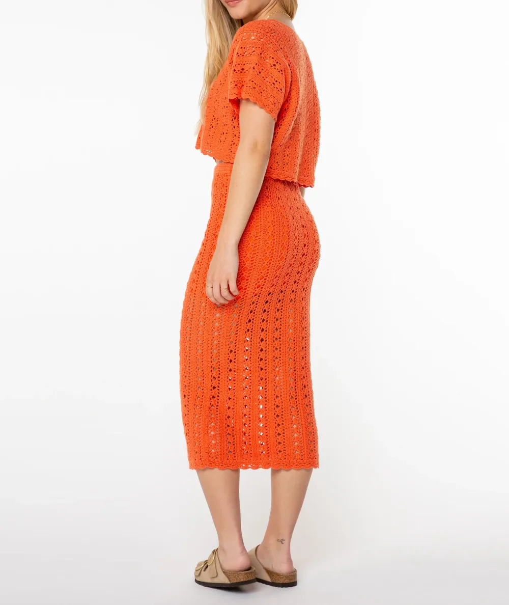 Ribbed Knitted Ladies' Skirt