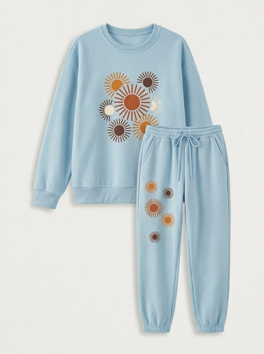 Women's Sun-Print Lounge Set