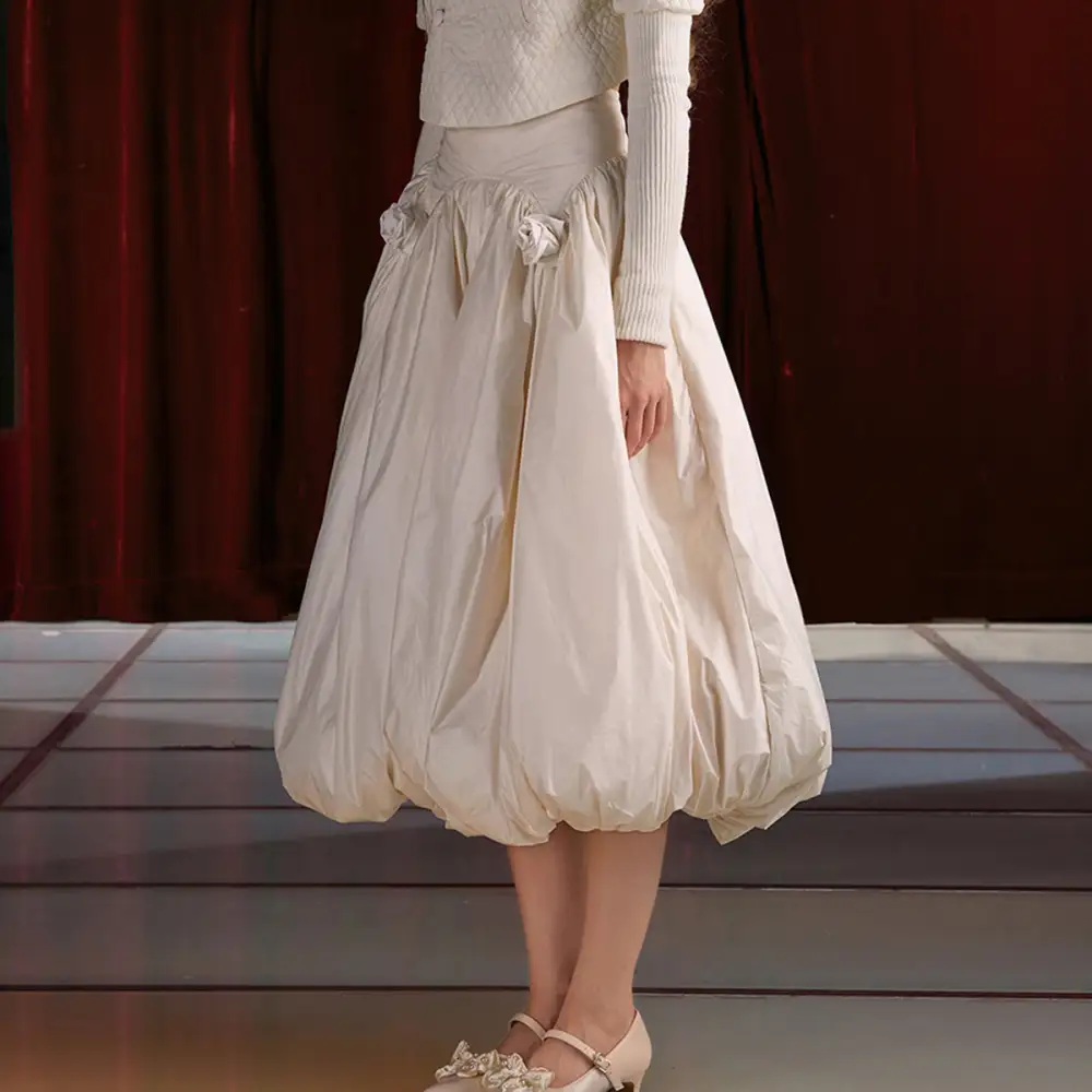 Simple Relaxed Everyday Casual Polyester Skirt