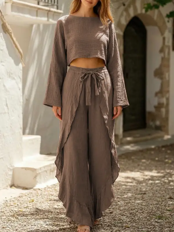 Top Pants Two Piece Set