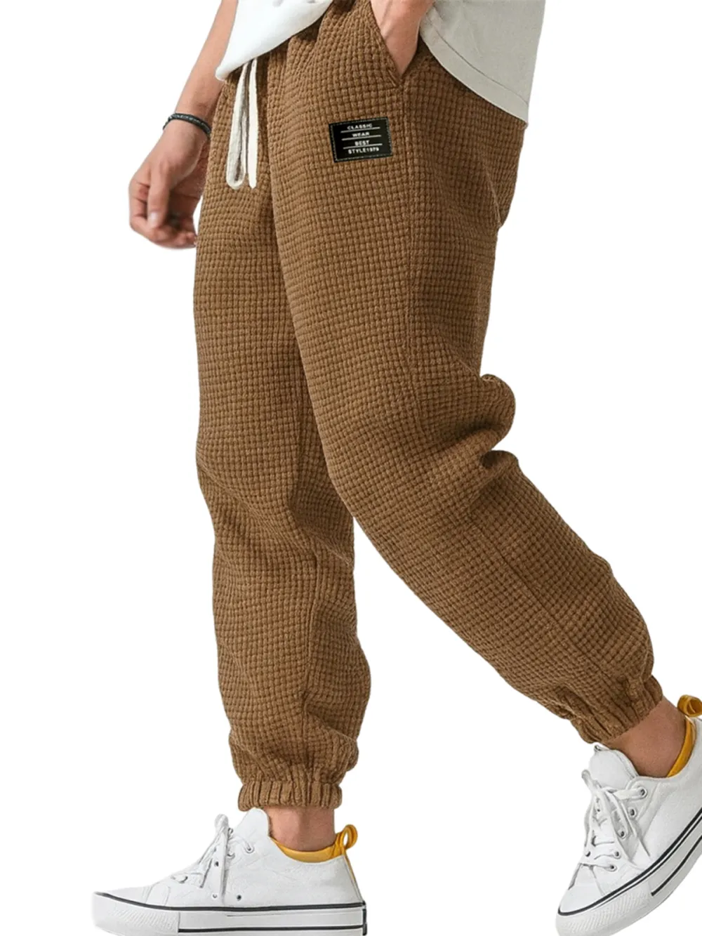 Textured Knit Easy Pants
