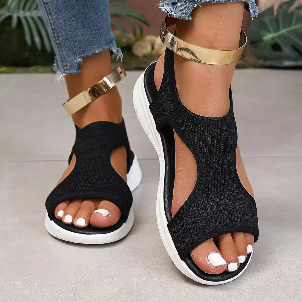 Modern Open Toe Platform Sandals