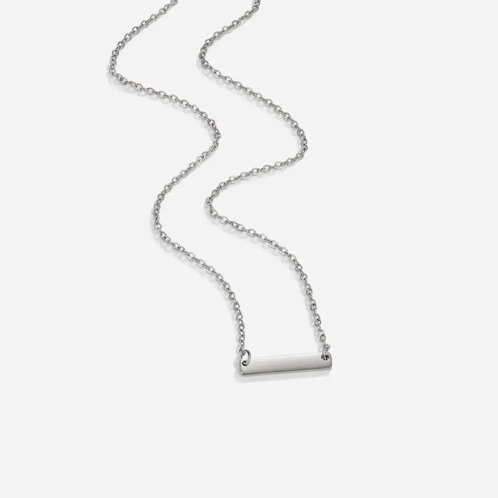 Tarnish-Resistant Bar Necklace