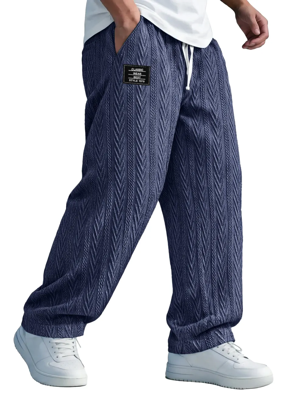 Everyday Jacquard Pull On Trousers