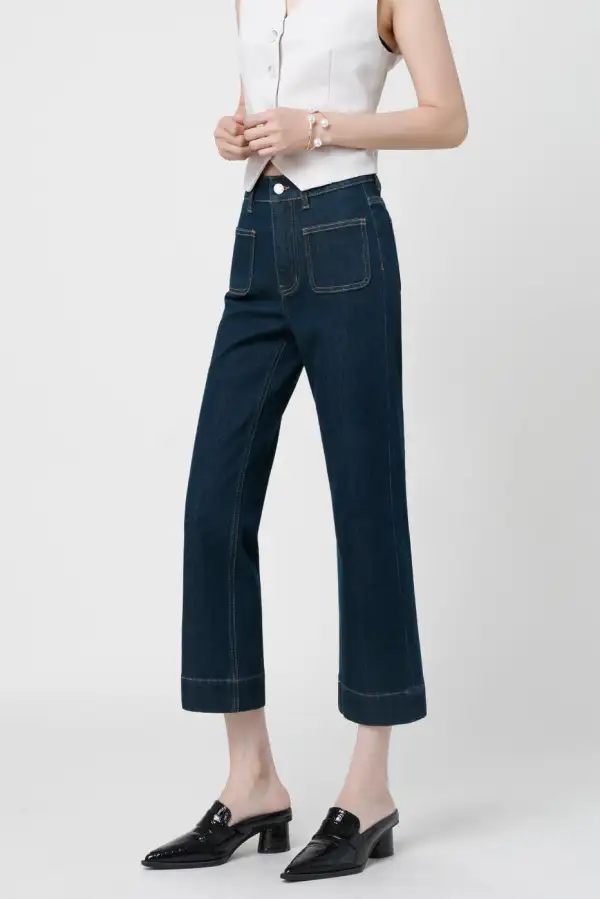 Cropped Flared Classic Jeans