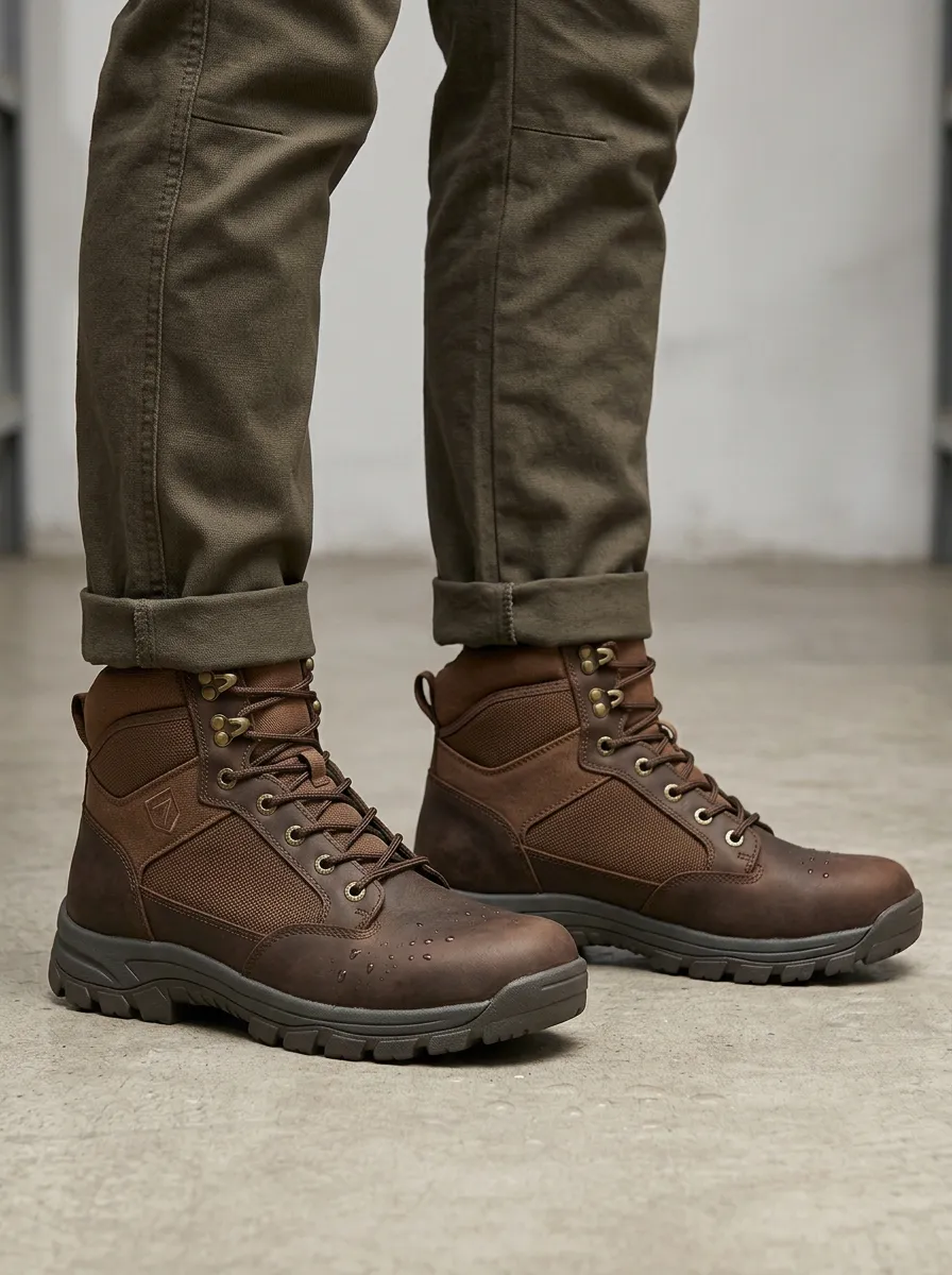 Men's Worksite Waterproof Tactical Graphic Detail Work Boots