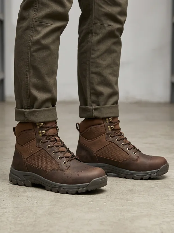 Men's Worksite Waterproof Tactical Graphic Detail Work Boots