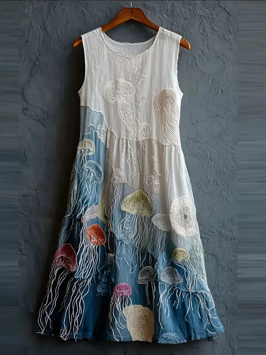 Women's Ocean Animal Printed Dress