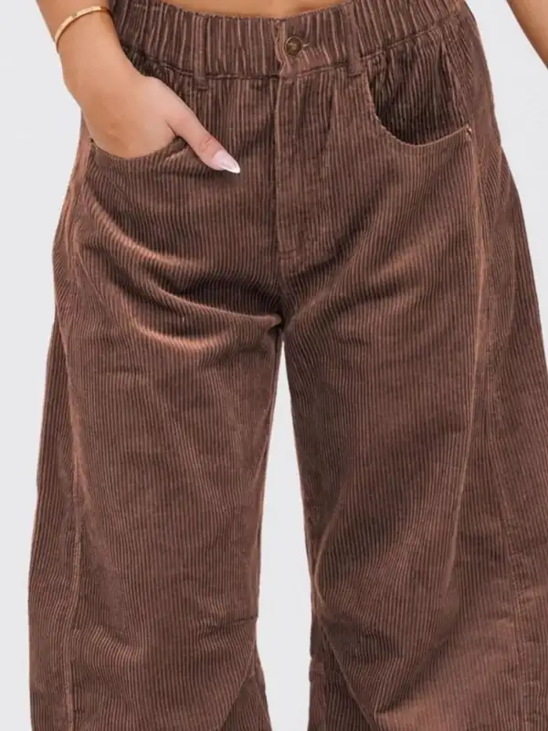 Classic Corduroy Wide Leg Pants