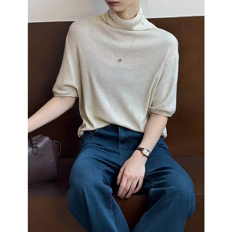 Half Neck Short Sleeve T-Shirt